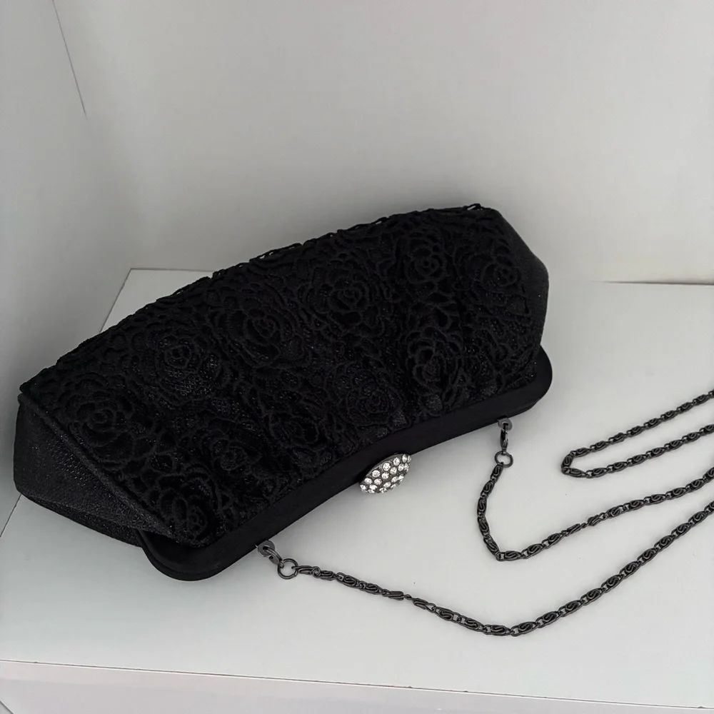 NWOT NANCY KYOTO Black Evening Bag